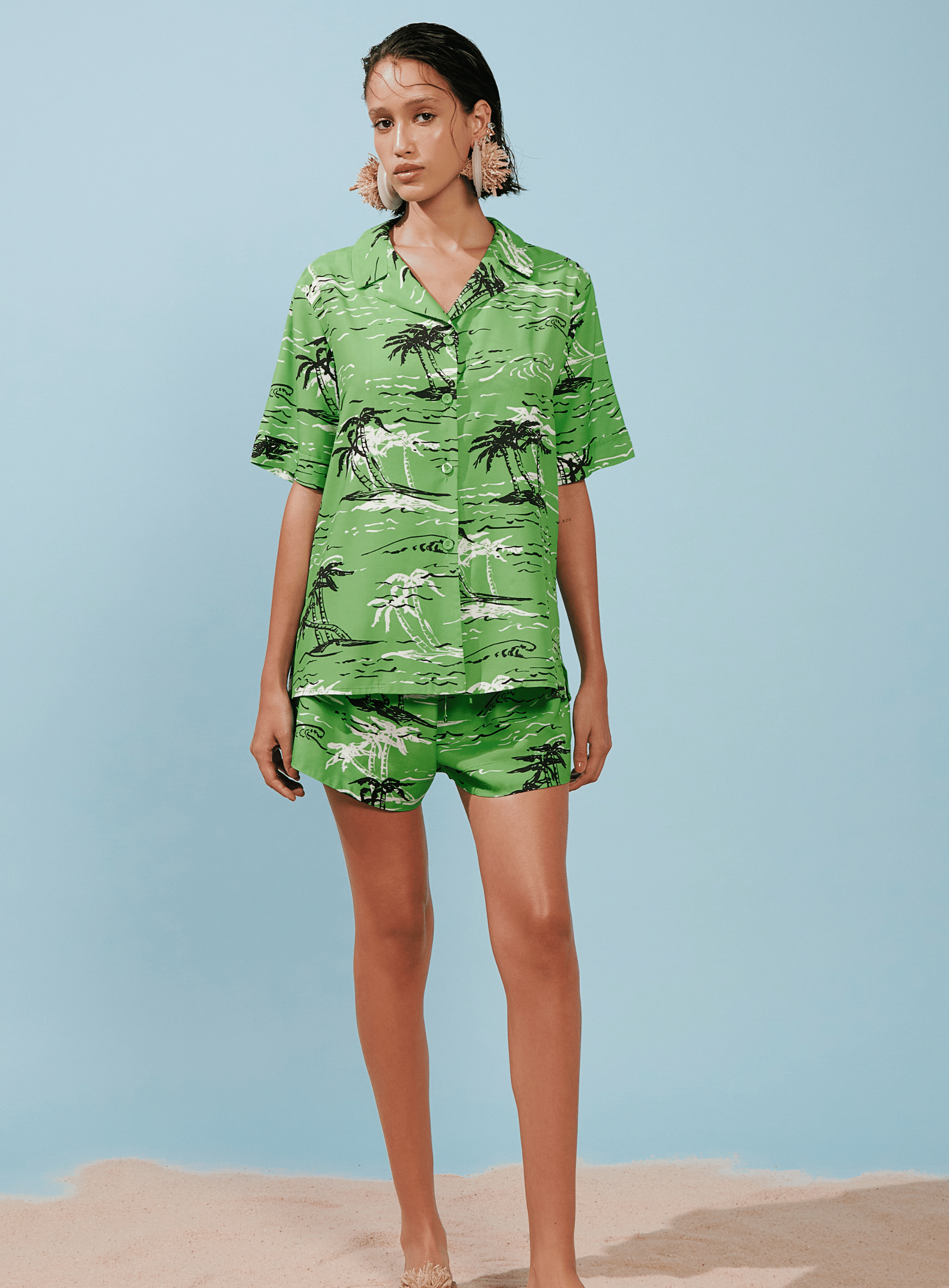 Camisa Pijama Ilha P